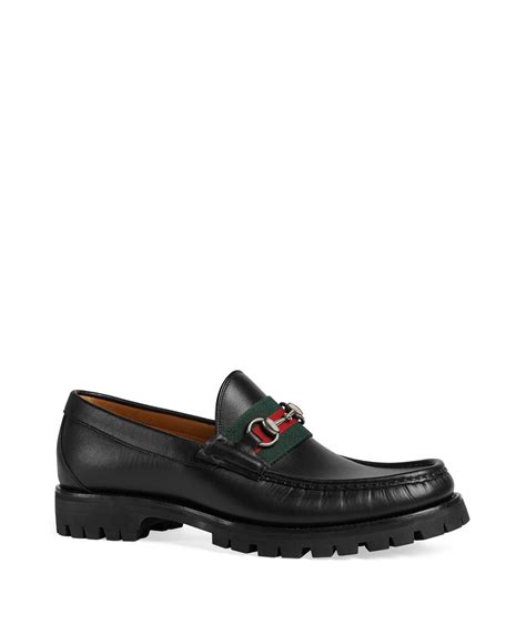 gucci loafers lug sole